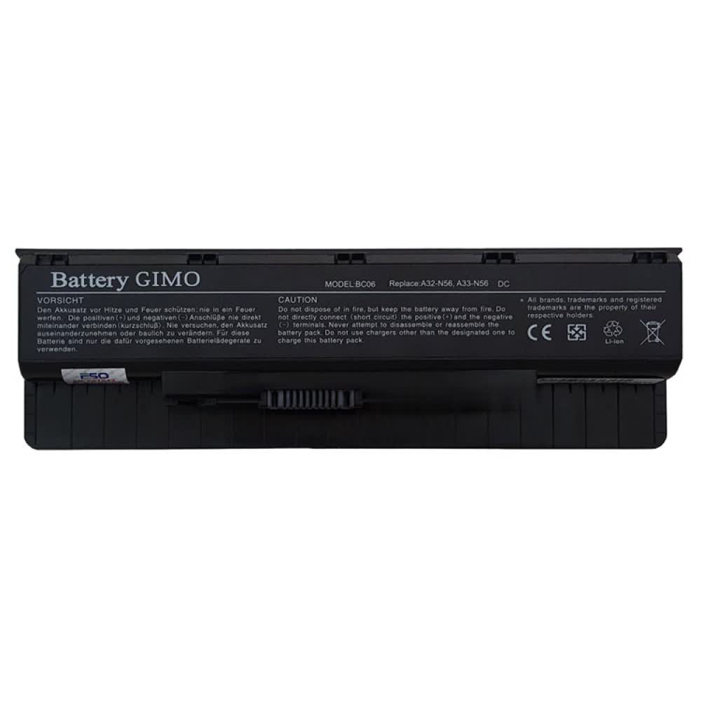 باتری لپ تاپ ایسوس Battery Asus N56 6Cell