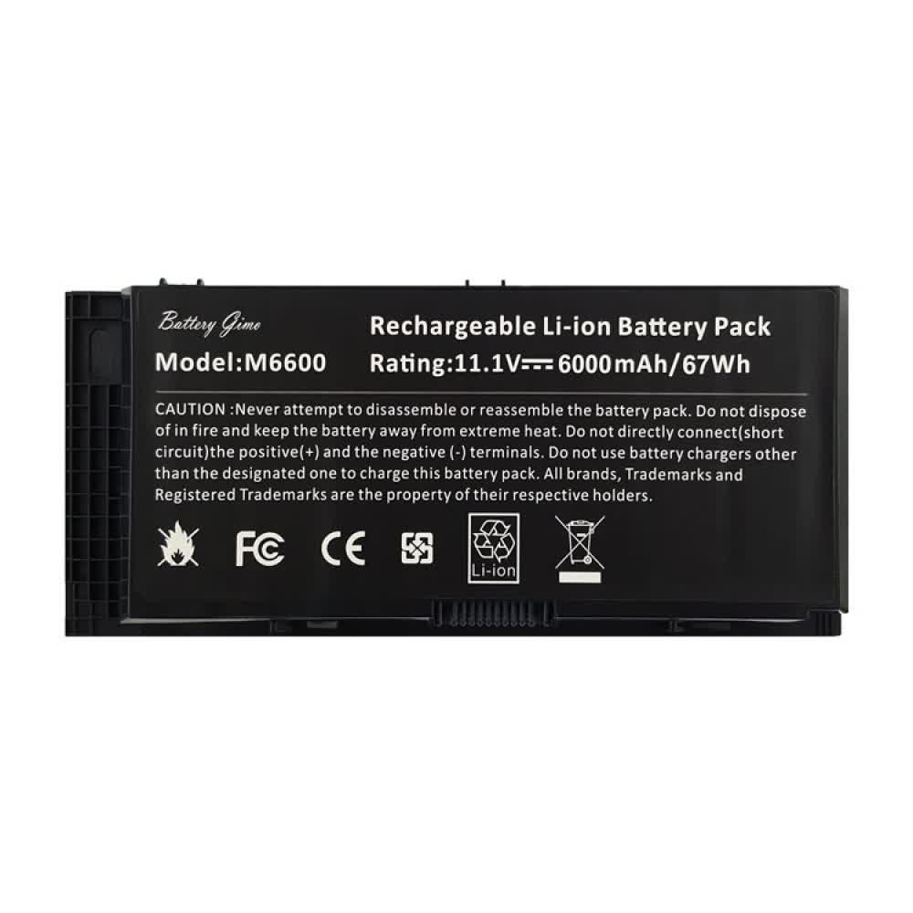 باتری لپ تاپ دل Precision M4700-M6600-9Cell مشکی-67 وات ساعت