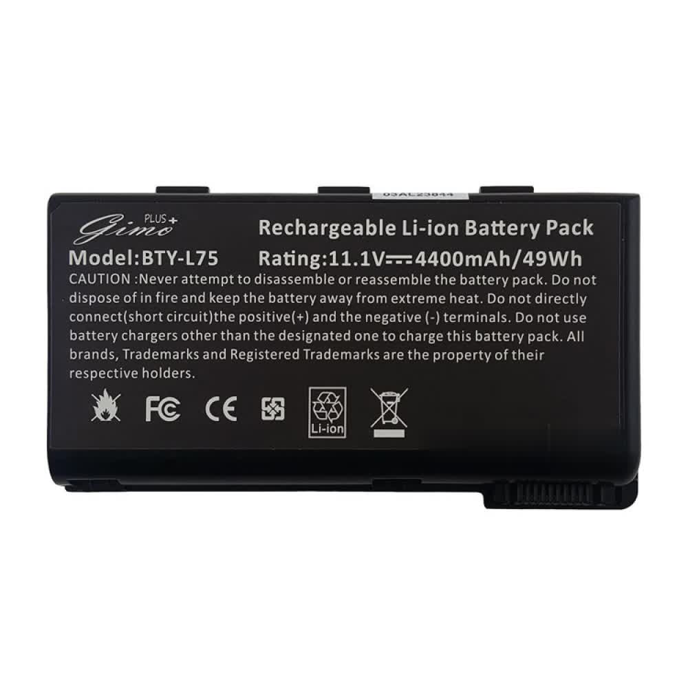 باتری لپ تاپ ام اس آی L74-6Cell Gimo Plus مشکی-49 وات ساعت