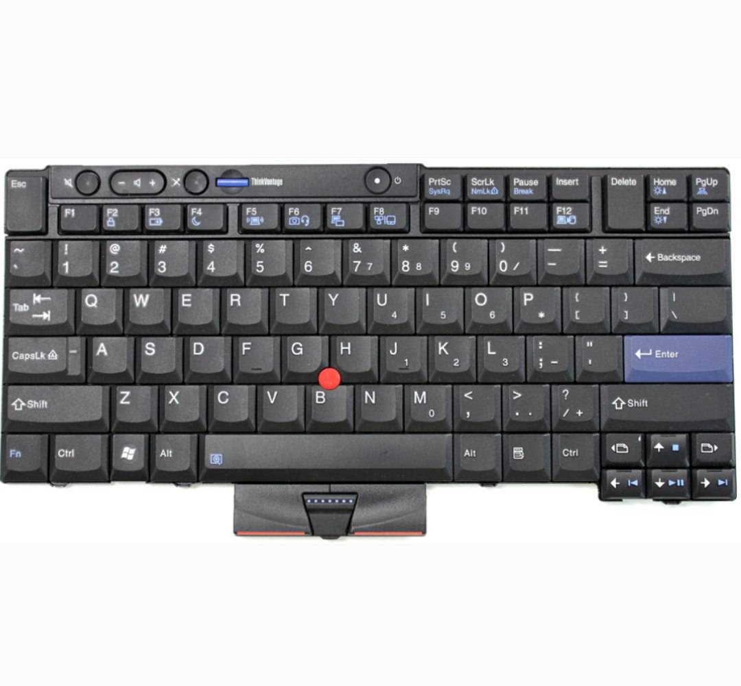 کیبرد لپ تاپ لنوو ThinkPad T410 مشکی-با موس-با فریم