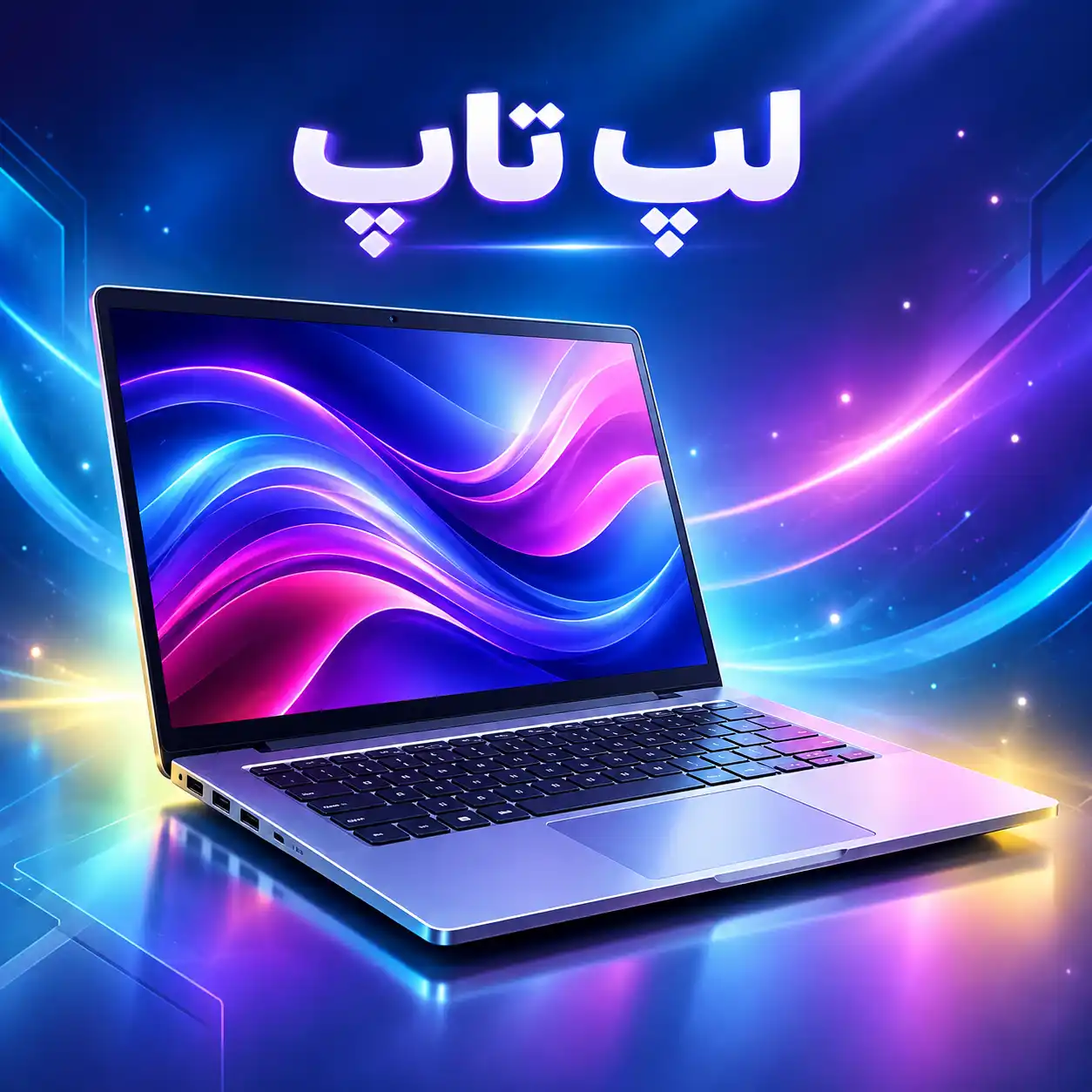 لپ‌تاپ با طراحی کهکشانی